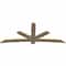 Ekena Millwork Alberta Rough Sawn Timber Gable Bracket, Douglas Fir, 96"W x 40"H x 2"D x 6"F, 10/12 Pitch GBW096X40X0206ALB00RDF - alternate 4